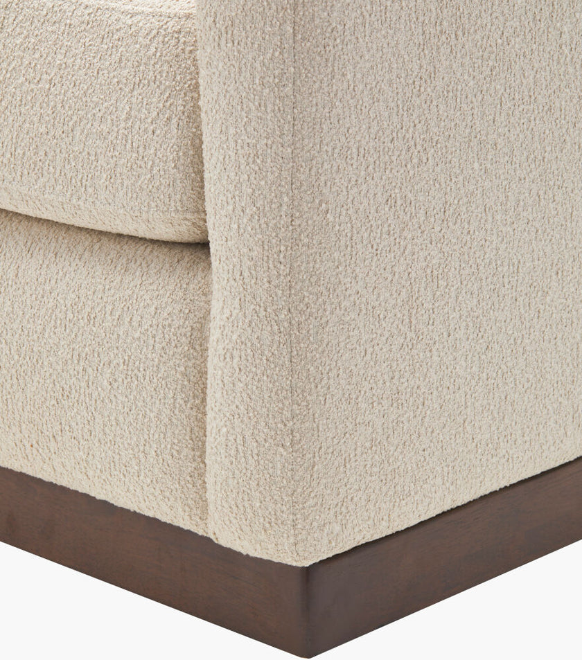 Glendon Swivel Chair in Textured Beige