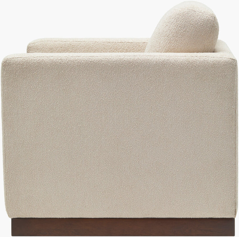 Glendon Swivel Chair in Textured Beige
