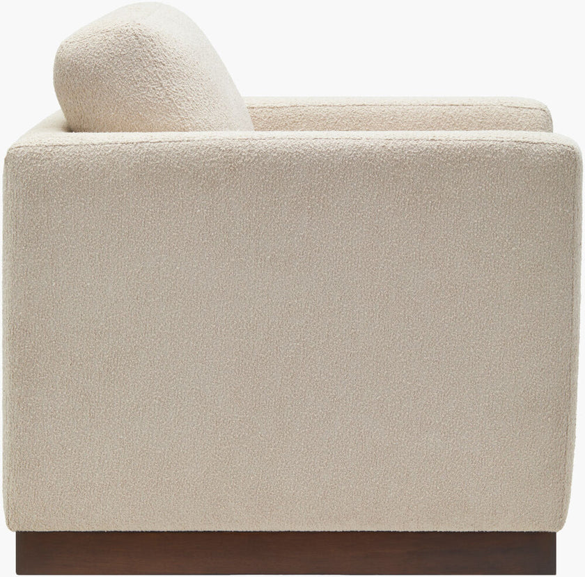 Glendon Swivel Chair in Textured Beige