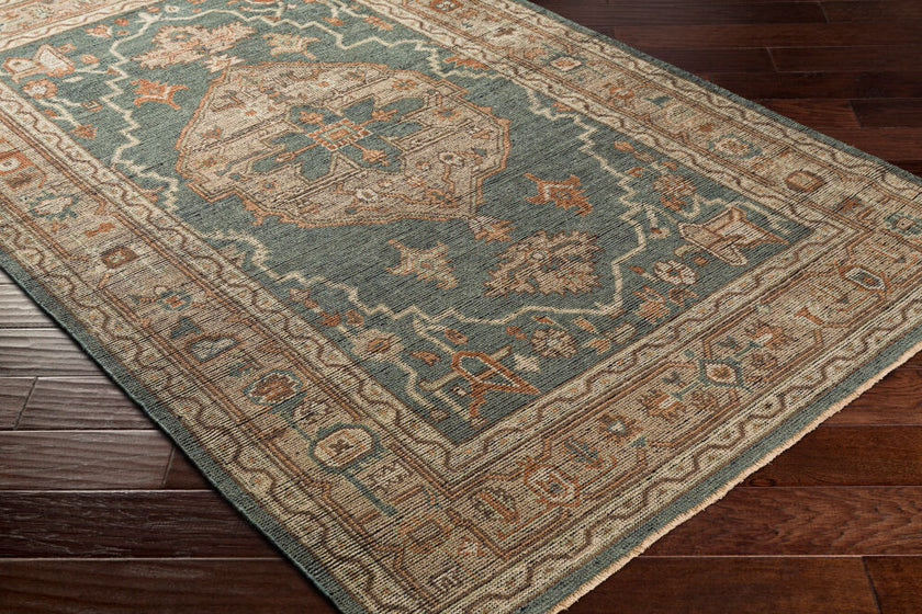 Reign Handmade Rug Dark Green