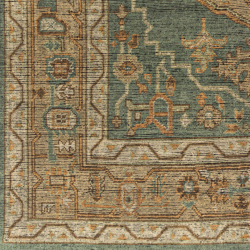 Reign Handmade Rug Dark Green
