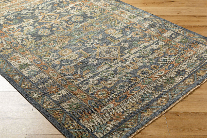 Reign Handmade Rug Navy