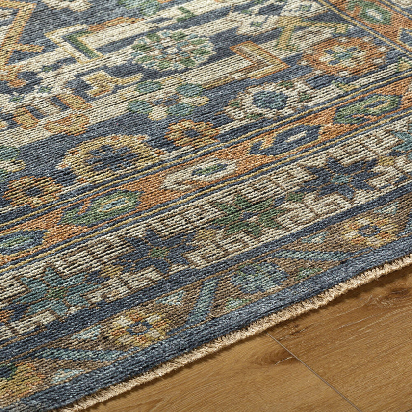 Reign Handmade Rug Navy
