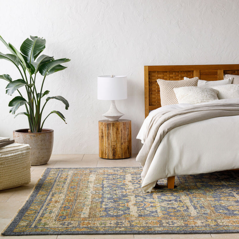 Reign Handmade Rug Navy