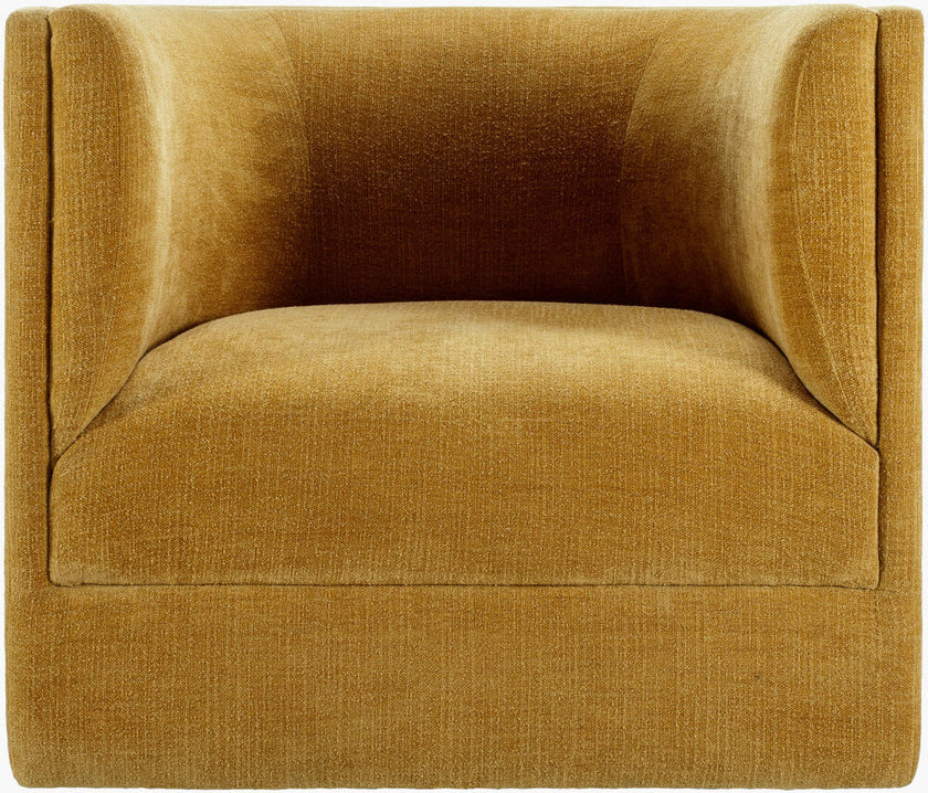 Vivienne Swivel Chair in Mustard