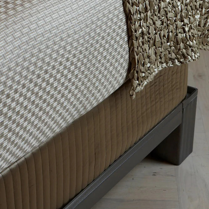 Charmeuse Channel Quilt Box Spring Cover