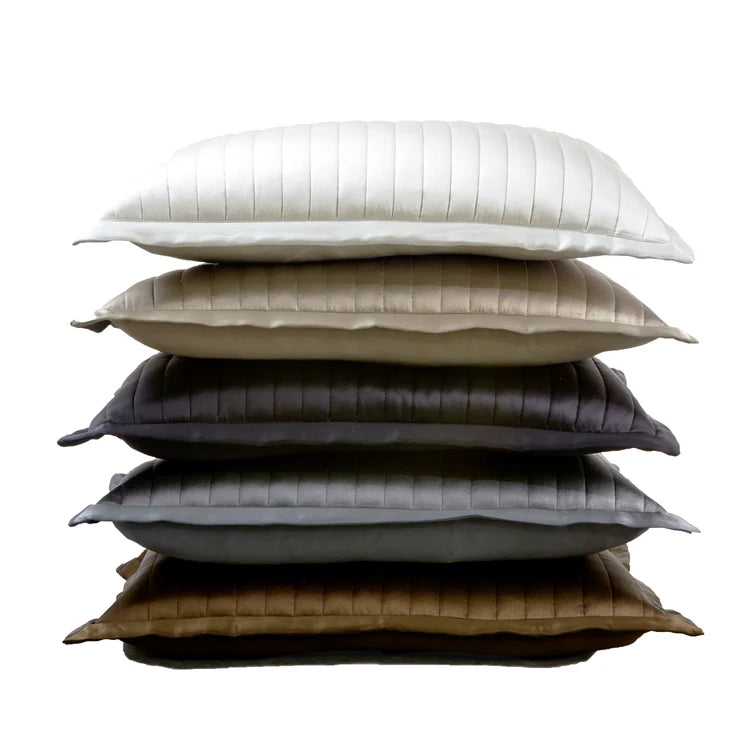 Charmeuse Channel Quilt Pillow